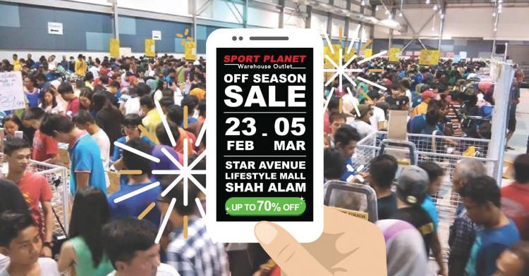 Sport Planet Warehouse Outlet Off Season Sale Loopme Malaysia