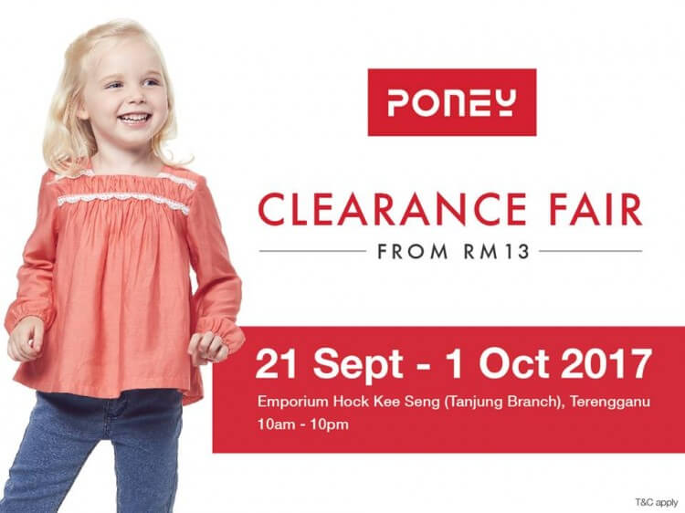 Poney Clearance Fair At Emporium Hock Kee Seng Tanjung Branch Loopme Malaysia