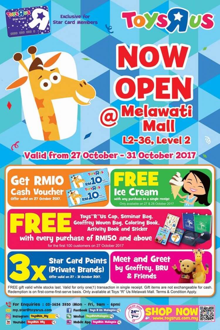 Toys R Us Melawati Mall Opening Promotion Loopme Malaysia