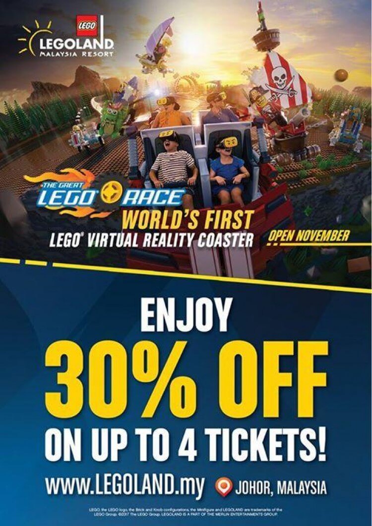 Legoland The Great Lego Race Ride Tickets Promotion Loopme Malaysia