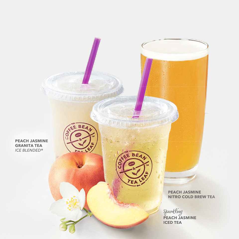 New Peach Jasmine Tea Beverages at The Coffee Bean & Tea ...