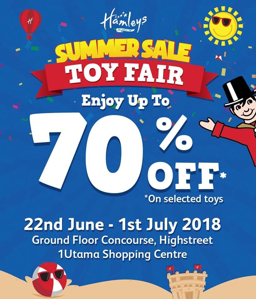 hamleys summer sale toy fair | loopme malaysia