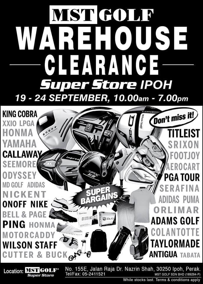 MST GOLF Warehouse Clearance LoopMe Malaysia