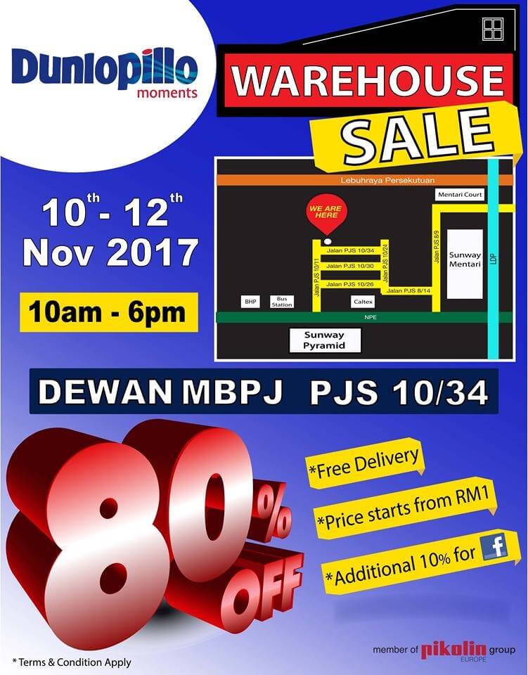Dunlopillo Warehouse Sale LoopMe Malaysia