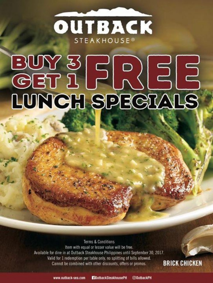 Outback lunch specials deals
