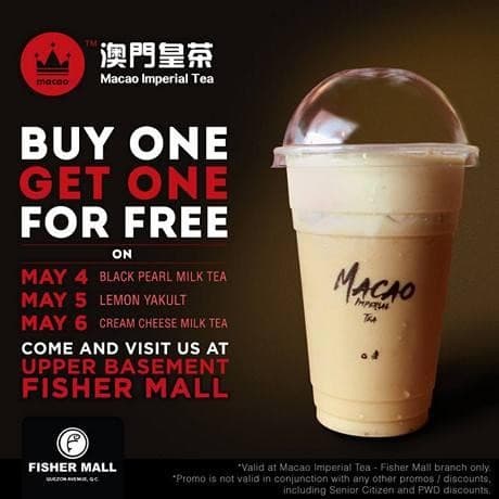 Buy One Get One for Free at Macao Imperial Tea | LoopMe Philippines