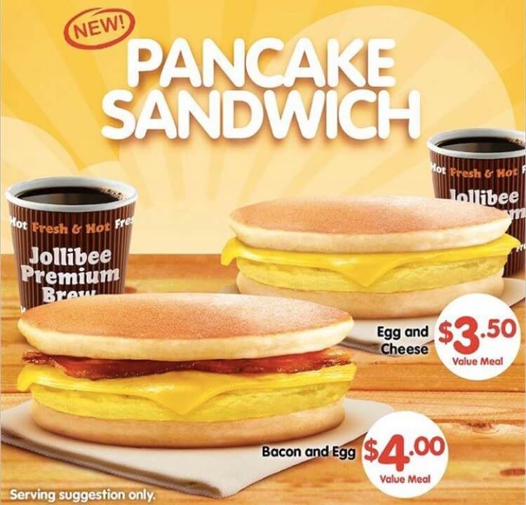 jollibee pancake sandwich
