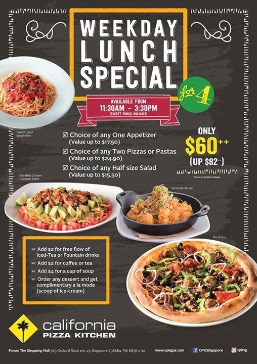 California Pizza Kitchen Birthday Special California Pizza Kitchen Birthday Special
