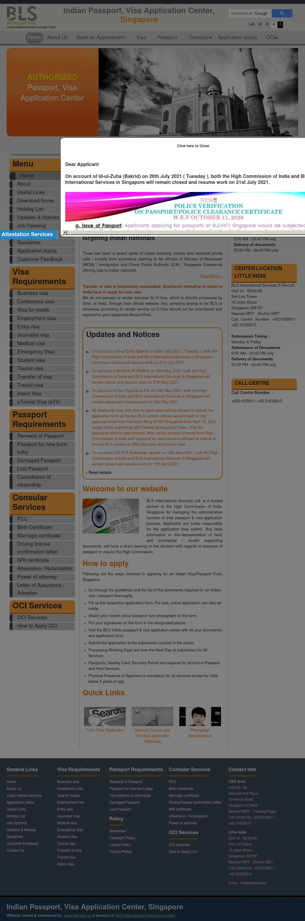 blsindia.sg - .SG Domain Names: Singapore Business Directory