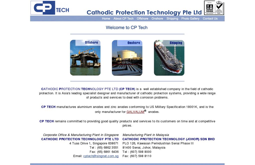 Cptech Com Sg Sg Domain Names Singapore Business Directory