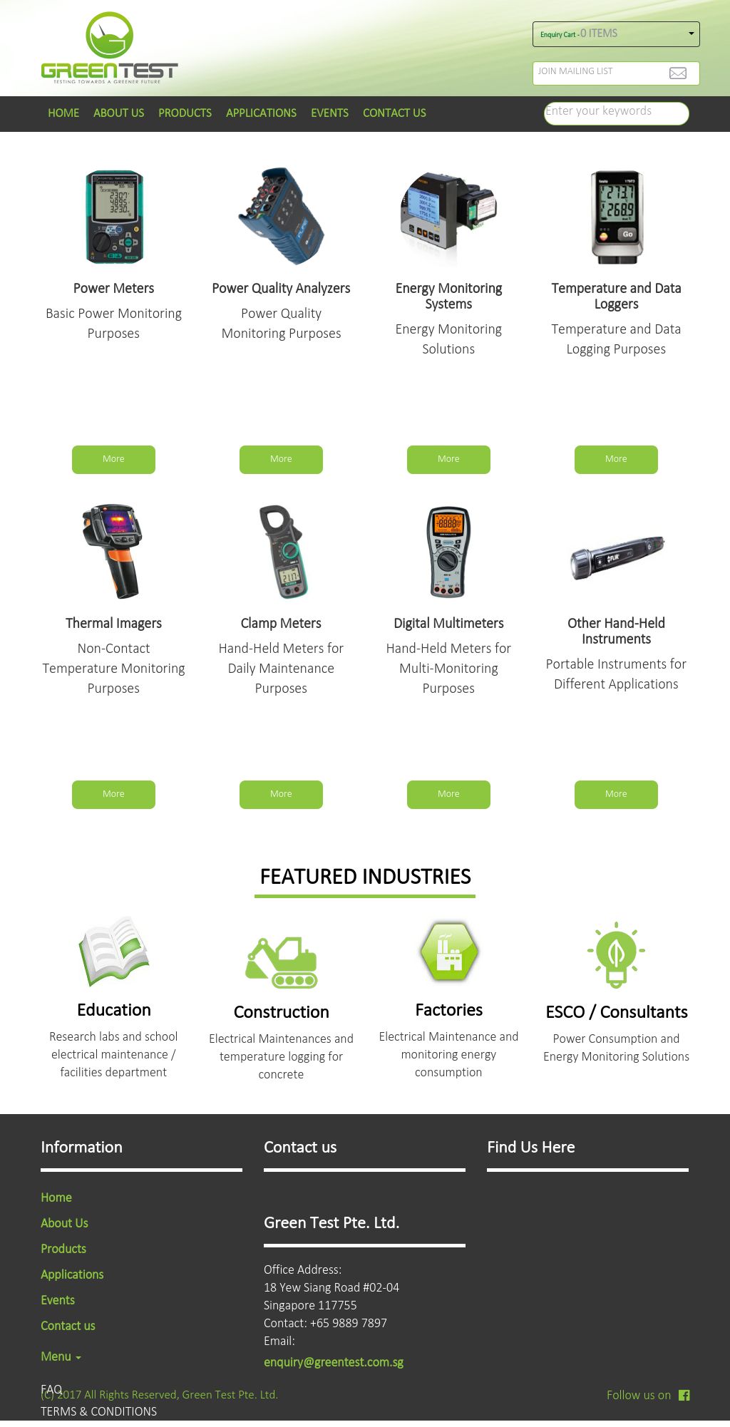 greentest.com.sg - .SG Domain Names: Singapore Business Directory