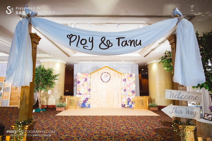 backdrop งานแต่ง,ตกแต่งงานแต่ง,งานแต่งงาน,ธีมงานแต่ง รีวิวงานแต่ง ธีม Love Bird นกคู่รักที่จะอยู่เคียงข้างกันตลอดไป