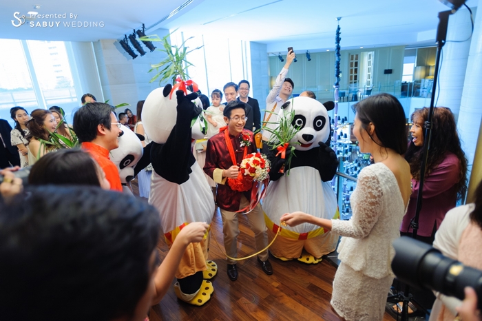 เจ้าบ่าว,งานหมั้น,ชุดหมั้น,ธีมงานหมั้น,ธีมงานแต่ง,ประตูเงินประตูทอง รีวิวงานแต่ง หมั้นเฮฮากับหมีแพนด้า ธีมรักคือการให้ @Sofitel Sukhumvit