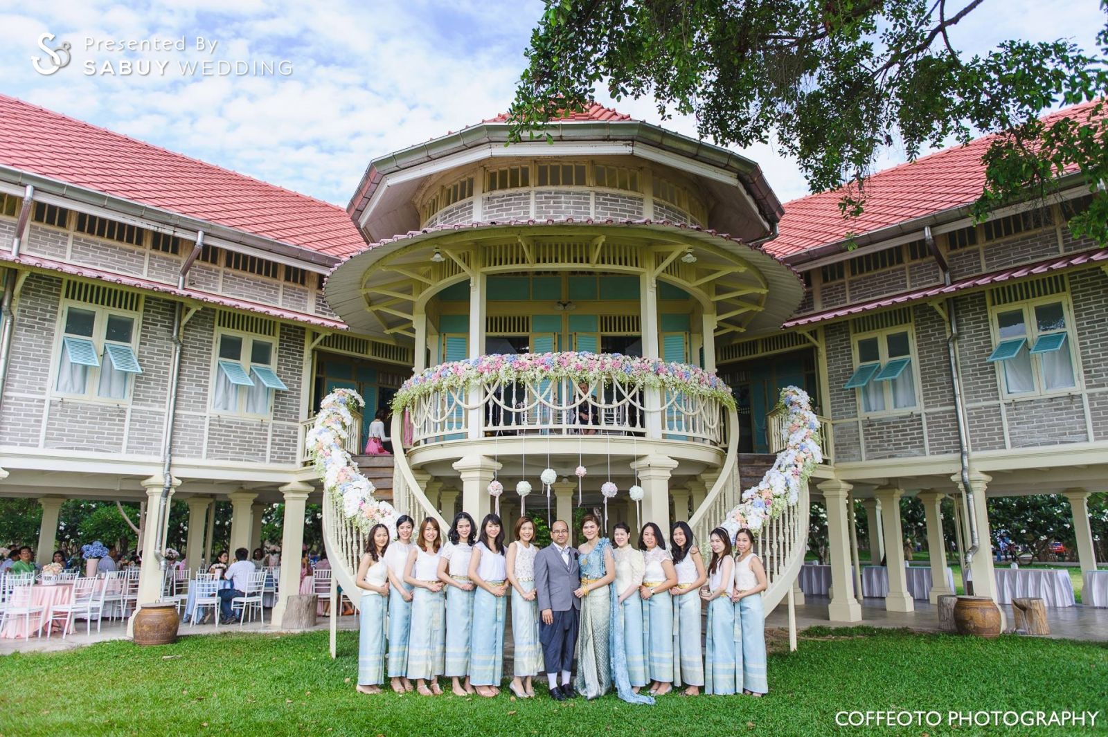สถานที่แต่งงาน,สถานที่จัดงานแต่งงาน,งานหมั้น,ชุดหมั้น,งานแต่ง outdoor,เพื่อนเจ้าสาว,ชุดเพื่อนเจ้าสาว รีวิวงานแต่ง พิธีไทยอบอุ่น ริมทะเลหัวหิน ณ บ้านเจ้าพระยารามราฆพ