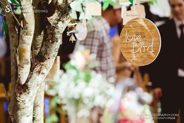 ตกแต่งงานแต่ง,ธีมงานแต่ง รีวิวงานแต่ง ธีม Love Bird นกคู่รักที่จะอยู่เคียงข้างกันตลอดไป