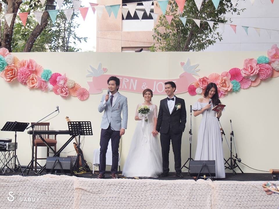 งานแต่งงาน,เจ้าบ่าว,เจ้าสาว,เวทีงานแต่ง,ตกแต่งงานแต่ง Backdrop งานแต่ง ไม่ต้องใช้ดอกไม้สด ก็สวยเก๋ได้