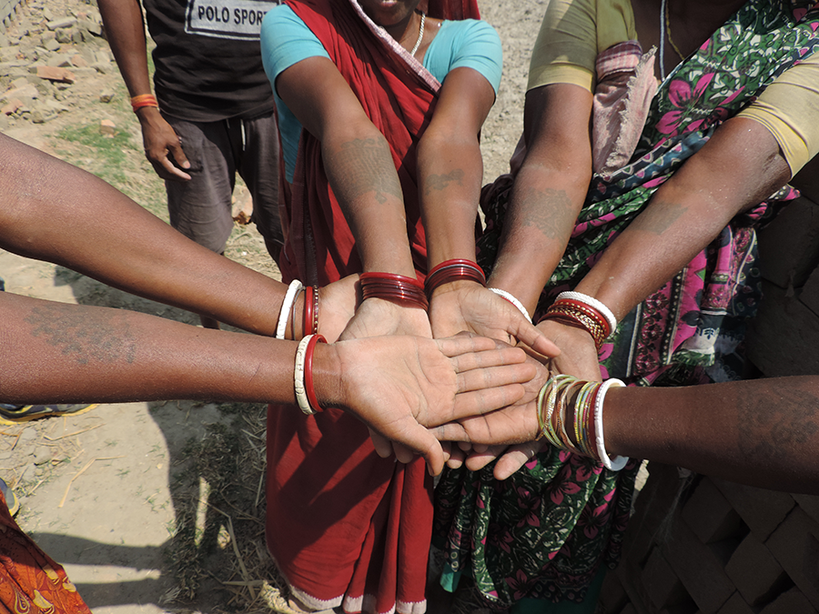 Godna  Tattoo Art by women of the Baiga tribe  INTACH Intangible Cultural  Heritage