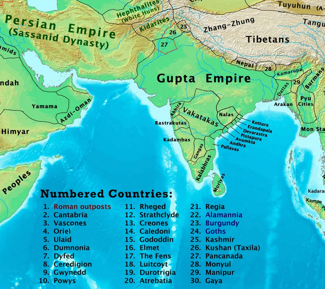 Old India Map 1200 The Changing Map Of India From 1 Ad To The 20Th Century