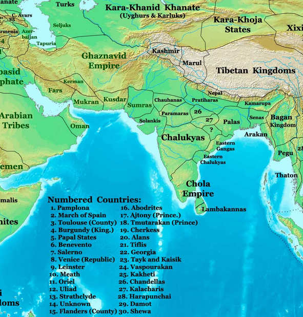 ancient hindustan map