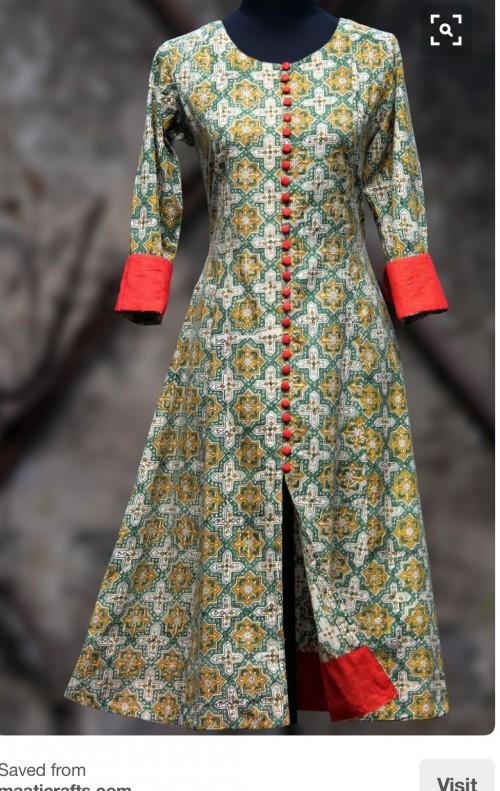 front open anarkali kurti
