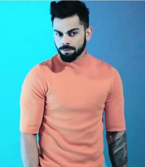 virat kohli in black shirt