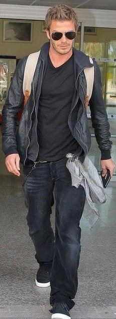 david beckham blue jeans