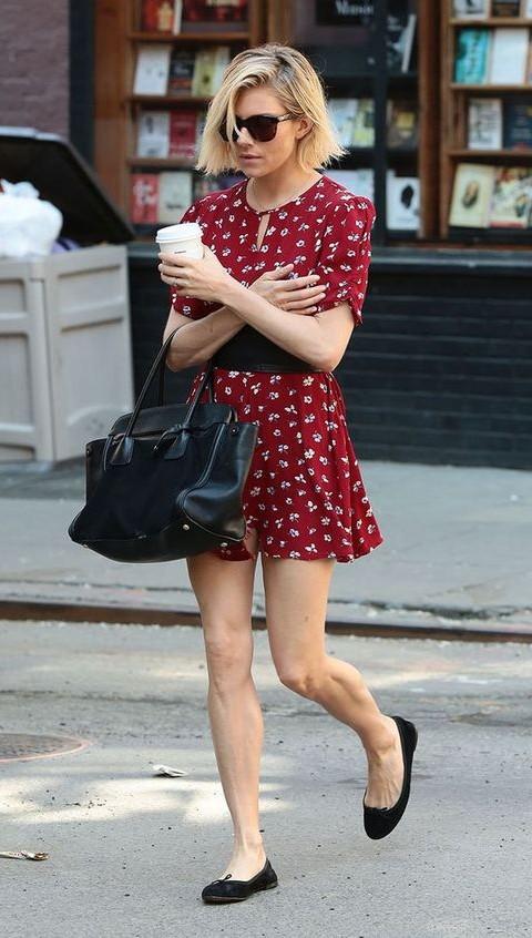 sienna miller red dress