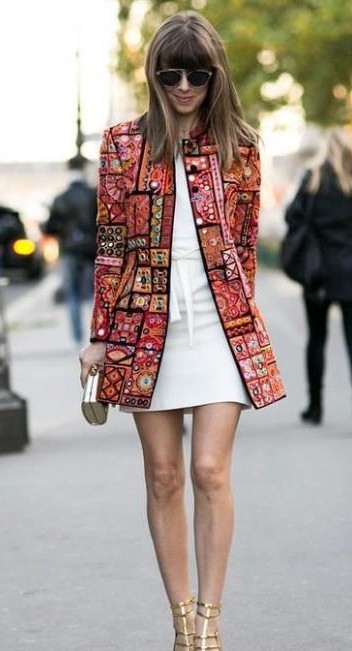 Want a similar red embroidered boho jacket - SeenIt