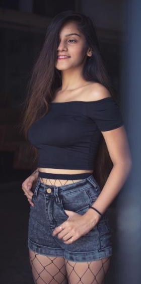 I'm looking for a similar black off shoulder crop top and blue acid wash shorts as seen on shetroublemaker - SeenIt
