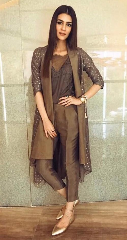 shrug pant dress