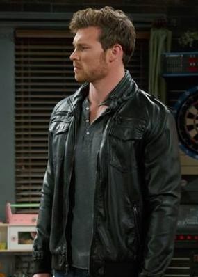 Image result for henley shirts+biker leather jacket