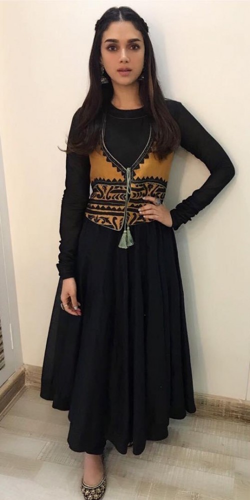plain black frock suit