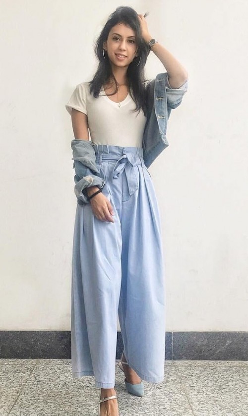 flared pants with top