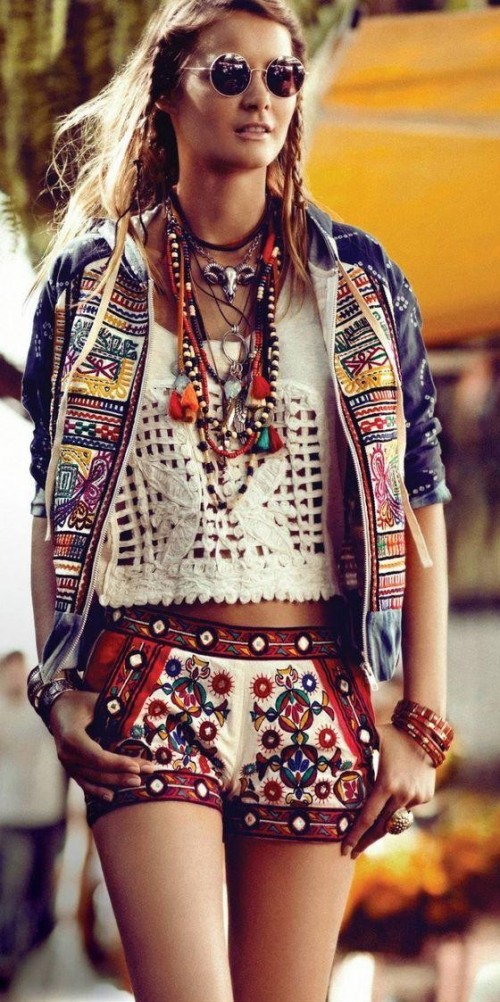 mirror work denim jacket