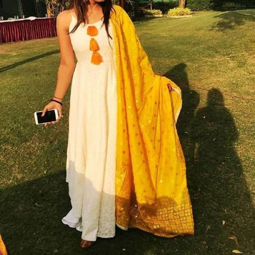 white salwar kurti