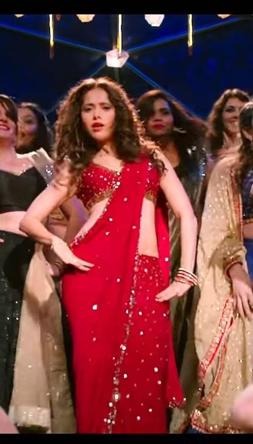 Nushrat bharucha red saree Clearance