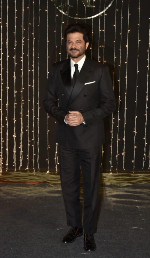 black suit for reception