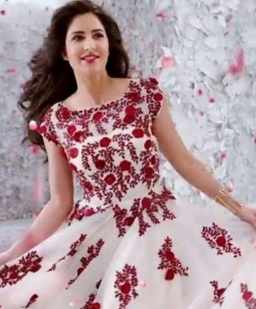 white and red gown dress