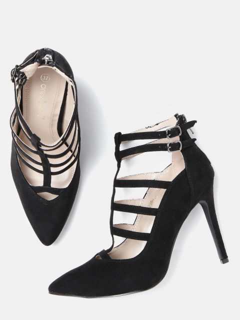 Dressberry Women Black Solid Slim Heels - SeenIt