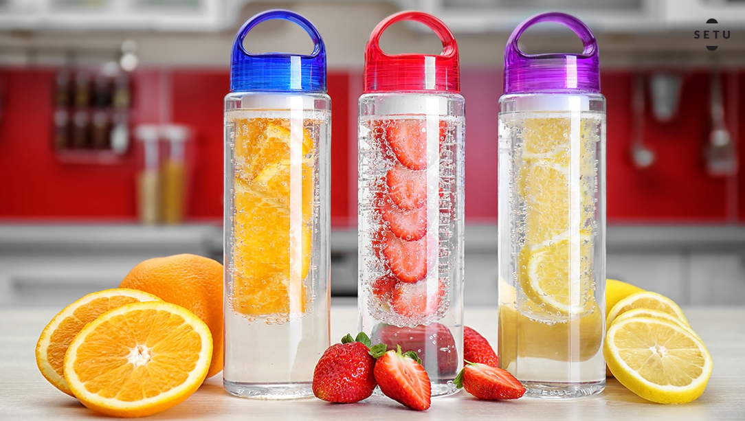 Fruit infuser bottles for fitness on-the-go Fruit infuser bottles for fitness on-the-go