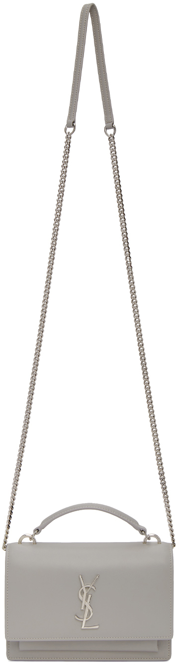 saint-laurent-grey-sunset-chain-wallet-bag
