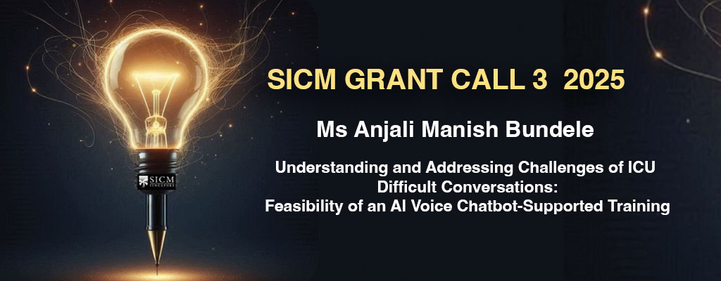 SICM-PFFP Grant winner