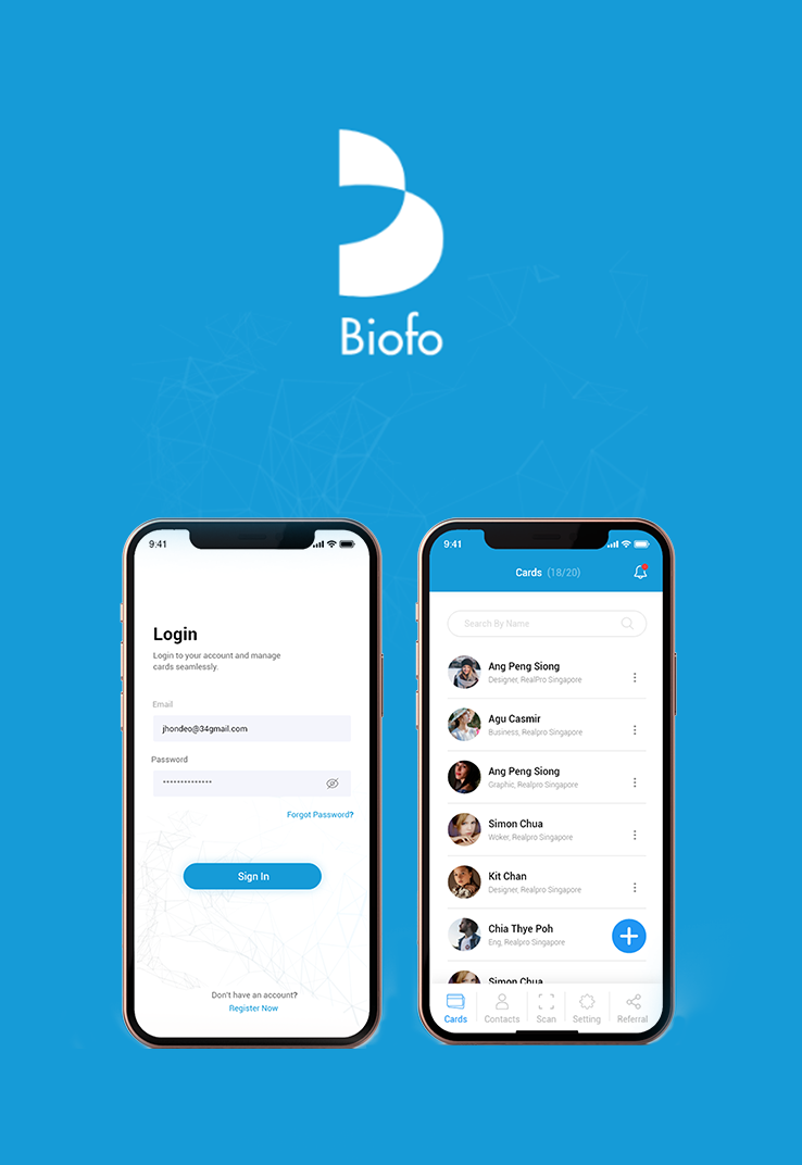 About BioFo: Keep All your Business Cards In One Place