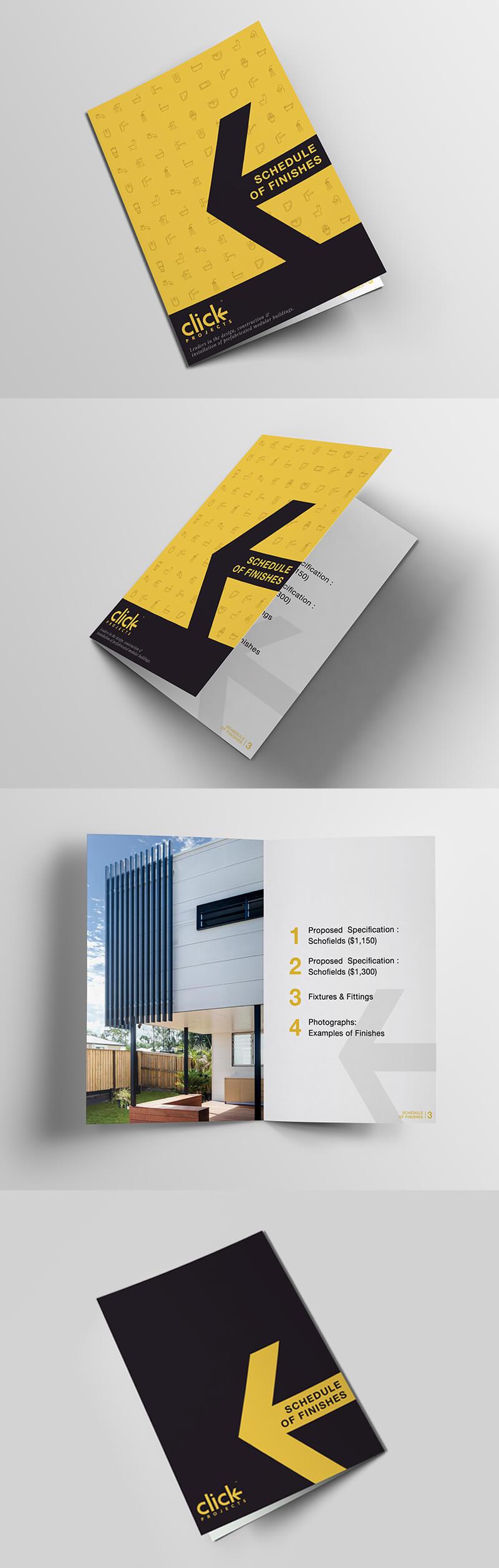 Click Project Schedule of Finishes