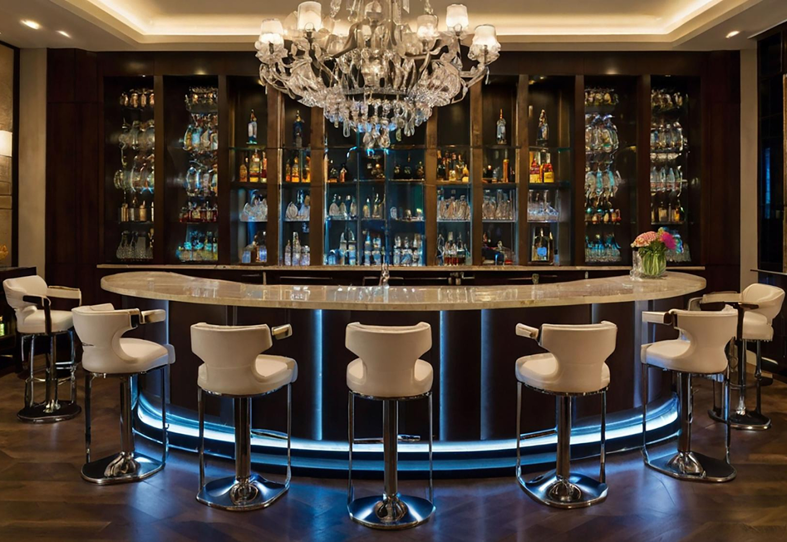 Fancy bar like Fullerton Hotel