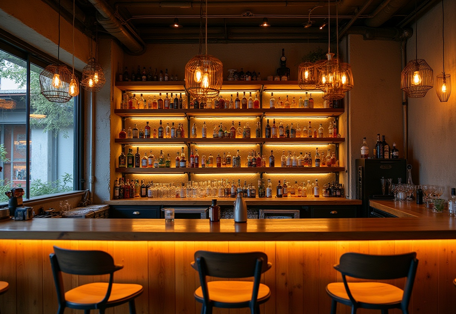 Cool metal home bar like Tiong Bahru Cafe