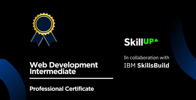 Web Development Intermediate Level