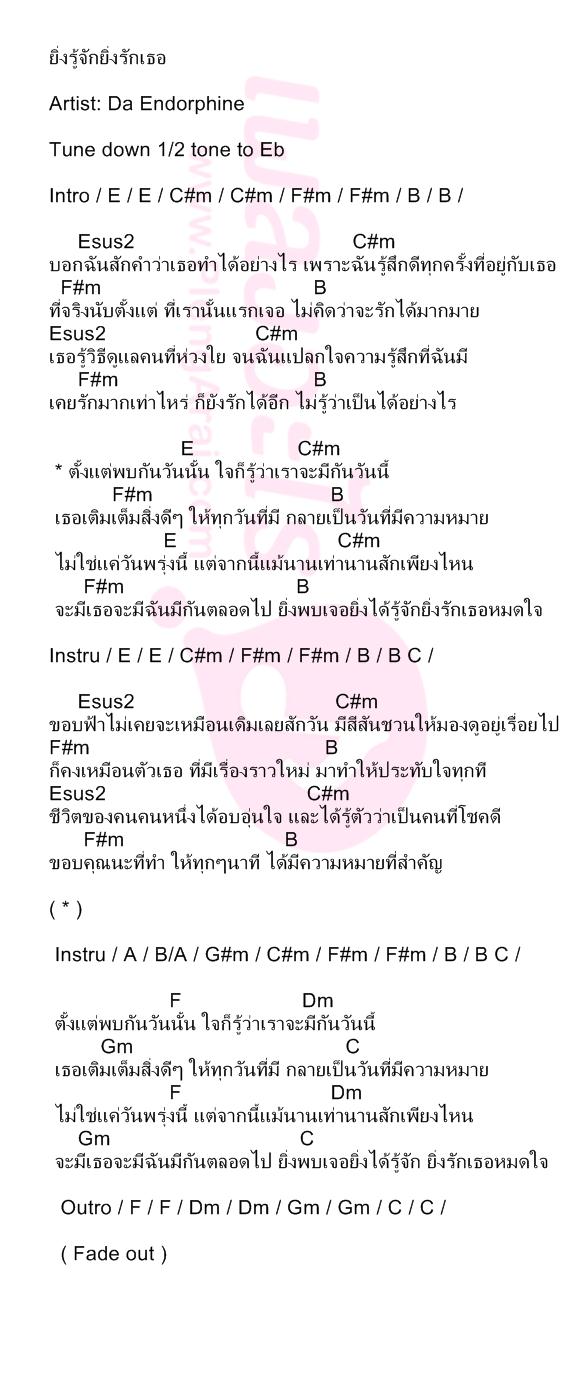 ยิ่งรู้จักยิ่งรักเธอ