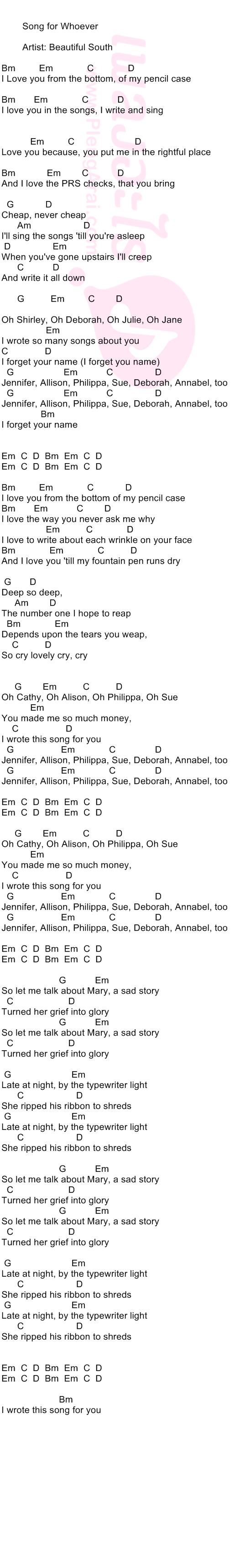 Song for Whoever