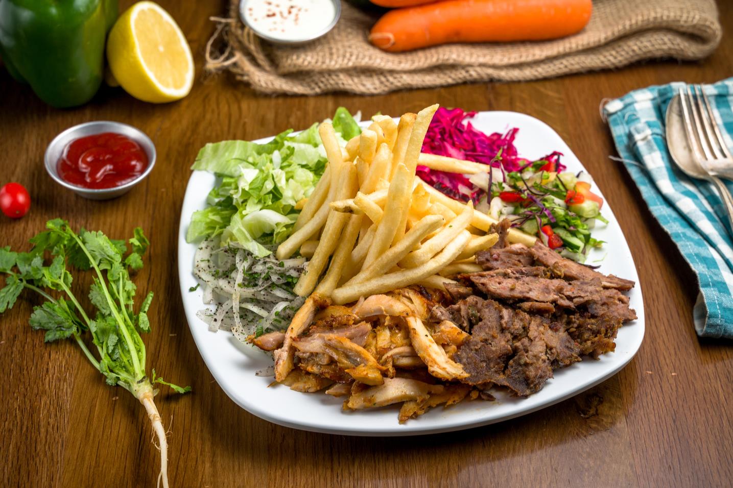 KEBAB WITH FRIES